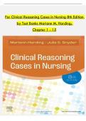 TEST BANK for Clinical Reasoning Cases in Nursing 8th Edition by Test Mariann M&period; Harding All Chapter 1-15