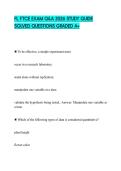 FL FTCE EXAM Q&A 2026 STUDY GUIDE SOLVED QUESTIONS GRADED A&plus;