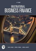 TEST BANK FOR MULTINATIONAL BUSINESS FINANCE&comma; 16E &lpar;EITEMAN&sol;STONEHILL&sol;MOFFETT &lpar;complete edition with rationales&rpar; &lpar;All Chapters Covered&rpar; &lpar;Graded A&plus;&rpar;
