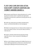 FL DCF CHILD CARE UDAP 2026 ACTUAL EXAM SCRIPT COMPLETE QUESTIONS AND CORRECT ANSWERS GRADED A&plus;