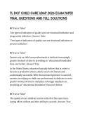 FL DCF CHILD CARE UDAP 2026 EXAM PAPER FINAL QUESTIONS AND FULL SOLUTIONS