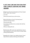 FL DCF CHILD CARE UDAP 2026 EXAM STUDY GUIDE COMPLETE QUESTIONS AND VERIFIED ANSWERS