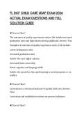 FL DCF CHILD CARE UDAP EXAM 2026 ACTUAL EXAM QUESTIONS AND FULL SOLUTION GUIDE