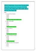 HESI A2 Admission Assessment Examination  Questions And Correct Answers &lpar;Verified  Answers&rpar; Plus Rationales 2025&sol;2026 Q&A &vert;  Instant Download Pdf 