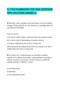 FL FTCE EXAMINATION TEST 2026 QUESTIONS WITH SOLUTIONS GRADED A&plus;