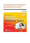 TEST BANK FOR HOLLIER&rsquo;S CLINICAL GUIDELINES IN PRIMARY CARE&comma; 5TH EDITION &lpar;PAPERBACK &ndash; APRIL 1&comma; 2025&rpar; BY AMELIE HOLLIER- VERIFIED CHAPTERS&vert; LATEST EDITION