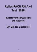 Relias PACU RN A v1 Test &ndash; Complete Practice Exam & Study Guide &vert; Post-Anesthesia Nursing Review