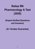 Relias RN Pharmacology A Test 2026 &ndash; Complete Practice Exam & Study Guide &vert; Nursing Pharmacology Review