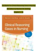 Test Bank for Clinical Reasoning Cases in Nursing 8th Edition &vert; Mariann M&period; Harding & Julie S&period; Snyder &vert; Latest Update 2026 Exam Prep &ndash; 100&percnt; PASS GUARANTEE