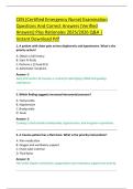 CEN &lpar;Certified Emergency Nurse&rpar; Examination  Questions And Correct Answers &lpar;Verified  Answers&rpar; Plus Rationales 2025&sol;2026 Q&A &vert;  Instant Download Pdf