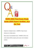 NUR 2502 EXAM COMPLETE PACKAGE DEAL