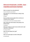 PGA Level 3 Study Guide - 3&period;0 2026 &ndash; Exam 2 Questions and Answers Top Rated