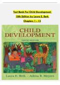 Child Development &lpar;10th Edition&rpar; &ndash; Laura E&period; Berk &ndash; Test Bank Chapters 1&ndash;15 Complete Exam Preparation Material