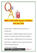 WGU C182 Introduction to IT 2026 &vert; 250&plus; Q&A &vert; Databases&comma; Networking&comma; OS & Security Foundations