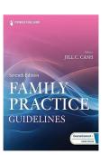 TEST BANK For Family Practice Guidelines&comma; 7th Edition by Jill C&period; Cash&semi; Cheryl A&period; Glass&comma; Verified Chapters 1 - 23&comma; Complete Newest Version TEST BANKS For Family Practice Guidelines&comma; 6th Edition by Jill C&period; Cash&semi; Cheryl A&period; Glass&comma; Verified 