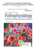 Test Bank for Davis Advantage for Pathophysiology&colon; Introductory Concepts and Clinical Perspectives&comma; 3rd Edition&period; By Theresa Capriotti&period; Latest Edition &vert; All Chapters &vert; Next Gen NCLEX&reg; Prep with Verified Rationales