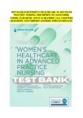 TEST BANK FOR WOMEN&rsquo;S HEALTHCARE IN ADVANCED  PRACTICE NURSING&comma; 3RD EDITION BY ALEXANDER&comma;  VERSIE&comma; ELIZABETH&comma; JOYCE & HEATHER &vert; ALL CHAPTERS  &vert; QUESTIONS AND VERIFIED ANSWERS WITH RATIONALES