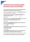 PGA PGM 3&period;0 Level 3 Practice Questions and Answers Latest Version Top Rated
