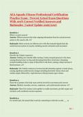 AEA Aquatic Fitness Professional Certification Exam 2026 &vert; Comprehensive Study Guide with Complete Questions and Detailed Answers &vert; Latest Updated Version- Rated A&plus;