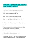FCCN LEVEL 1 EXAM SCRIPT 2026 QUESTIONS WITH ANSWERS GRADED A&plus;