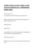 FLORIDA TRAFFIC SCHOOL ONLINE 4-HOUR BDI EXAM ANSWERS 2026 COMPREHENSIVE REVIEW GUIDE