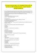CPC Exam Practice Part 1 of 3 Multiple Choice with all Correct & 100&percnt; Verified Answers &vert;Latest Version &vert;Already Graded A&plus;