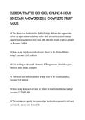 FLORIDA TRAFFIC SCHOOL ONLINE 4-HOUR BDI EXAM ANSWERS 2026 COMPLETE STUDY GUIDE
