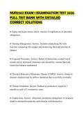 NUR2502 EXAM 1 EXAMINATION TEST 2026 FULL TEST BANK WITH DETAILED CORRECT SOLUTIONS