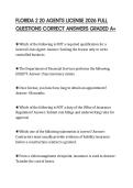 FLORIDA 2 20 AGENTS LICENSE 2026 FULL QUESTIONS CORRECT ANSWERS GRADED A&plus;