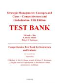 Test Bank &ndash; Strategic Management&colon; Concepts and Cases&colon; Competitiveness and Globalization&comma; 13th Edition &ndash; Michael A&period; Hitt&comma; R&period; Duane Ireland&comma; Robert E&period; Hoskisson &ndash; ISBN 9780357033838 &lpar;All Chapters Covered 1&ndash;13&rpar;