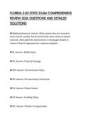 FLORIDA 2-20 STATE EXAM COMPREHENSIVE REVIEW 2026 QUESTIONS AND DETAILED SOLUTIONS