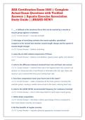 AEA Certification Exam 2026 - Complete Actual Exam Questions with Verified Answers - Aquatic Exercise Association Study Guide - Brand New Graded A&plus;