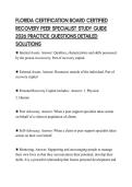 FLORIDA CERTIFICATION BOARD CERTIFIED RECOVERY PEER SPECIALIST STUDY GUIDE 2026 PRACTICE QUESTIONS DETAILED SOLUTIONS
