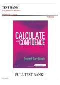 Test Bank - Calculate with Confidence 7th Edition by Morris All Chapters&period;pdf
