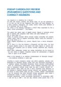 FISDAP CARDIOLOGY REVIEW &lpar;PARAMEDIC&rpar; QUESTIONS AND CORRECT ANSWERS
