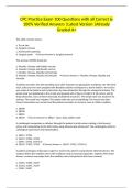 CPC Practice Exam 100 Questions with all Correct & 100&percnt; Verified Answers &vert;Latest Version &vert;Already Graded A&plus;