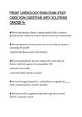 FISDAP CARDIOLOGY EXAM EXAM STUDY GUIDE 2026 QUESTIONS WITH SOLUTIONS GRADED A&plus;