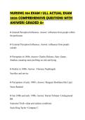 NURSING 104 EXAM 1 ULL ACTUAL EXAM 2026 COMPREHENSIVE QUESTIONS WITH ANSWERS GRADED A&plus;