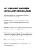 MGT 6615 FINAL EXAM QUESTIONS AND SOLUTIONS&comma; LATEST UPDATE 2025&comma; PASSED