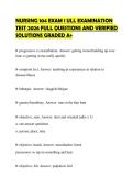 NURSING 104 EXAM 1 ULL EXAMINATION TEST 2026 FULL QUESTIONS AND VERIFIED SOLUTIONS GRADED A&plus;