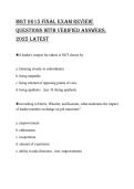 MGT 6615 Final ExaM REviEw&colon; QuEsTions wiTh vERiFiEd answERs&comma; 2025 laTEsT