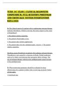 NURS 167 EXAM 1 CLINICAL REASONING COMPENDIUM&colon; FULL QUESTION PORTFOLIO AND CRITICALLY VETTED INTERVENTION DATA 2026