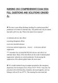 NURSING 205 COMPREHENSIVE EXAM 2026 FULL QUESTIONS AND SOLUTIONS GRADED A&plus;