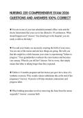 NURSING&lowbar;220&lowbar;COMPREHENSIVE&lowbar;EXAM&lowbar;2026&lowbar;QUESTIONS&lowbar;AND&lowbar;ANSWERS&lowbar;100