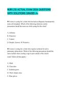 NURS 215 ACTUAL EXAM 2026 QUESTIONS WITH SOLUTIONS GRADED A&plus;