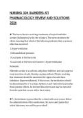 NURSING 304 SAUNDERS ATI PHARMACOLOGY REVIEW AND SOLUTIONS 2026