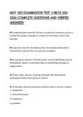MGT 300 EXAMINATION TEST 3 NECK ASU 2026 COMPLETE QUESTIONS AND VERIFIED ANSWERS