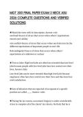 MGT 300 FINAL PAPER EXAM 3 NECK ASU 2026 COMPLETE QUESTIONS AND VERIFIED SOLUTION