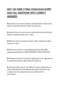 MGT 330 WEEK 5 FINAL EXAM EXAM SCRIPT 2026 FULL QUESTIONS WITH CORRECT ANSWERS