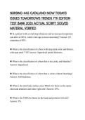 NURSING 445 CATALANO NOW TODAYS ISSUES TOMORROWS TRENDS 7TH EDITION TEST BANK 2026 ACTUAL SCRIPT SOLVED MATERIAL VERIFIED